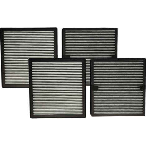vhbw 4-teiliges Filter-Set kompatibel mit Ideal AP25 Luftreiniger - HEPA-Filter, Aktivkohlefilter