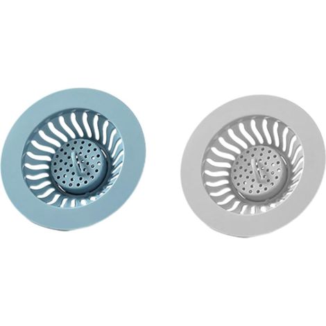 Lot de 2 crépines d'évier, filtre pour évier, filtre de salle de bain, crépine (1/4)