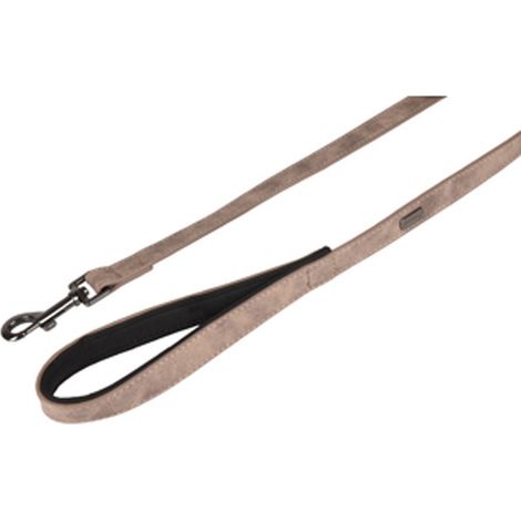 Laisse de 1 Mètre x 25  mm DELU, taupe, pour Chien. - Flamingo