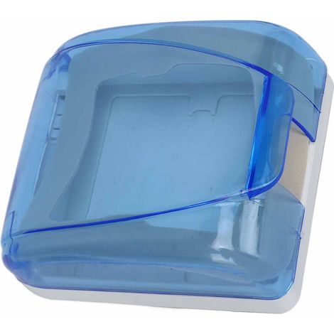 Boîtier étanche universel type 86 pour prise, transparent, pour interrupteur mural de salle de bain, bleu (1/5)