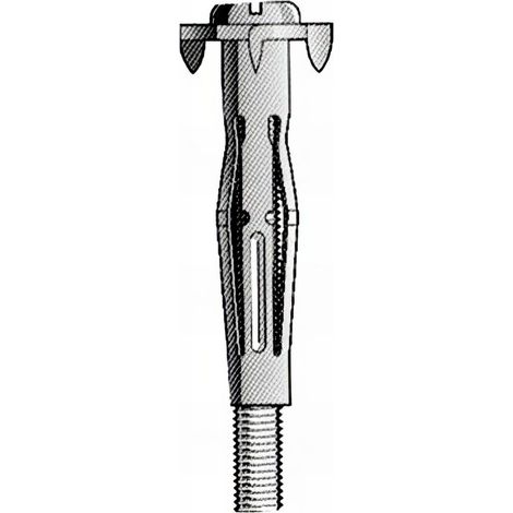 Blister de 25 chevilles à expansion à verrouillage HWA avec vis M 6 x Lt. 37 mm - CV06037BL - Alsafix (1/2)