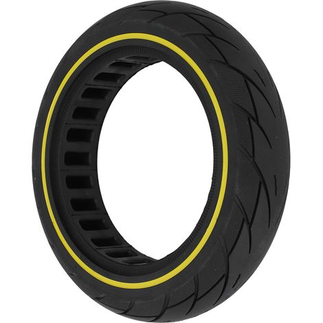 Pneus pleins 10x2,125 pour trottinette électrique Ninebot Max G30 : pneus de rechange avant et arrière à structure alvéolaire. (1/5)