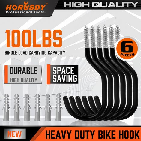 Ensemble de 6 crochets métalliques robustes pour vélo, 350 g (1/4)