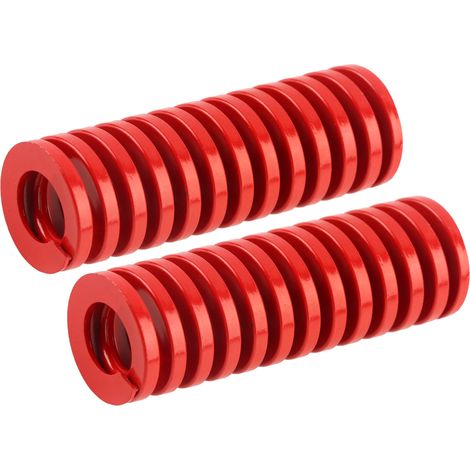 Ressort de Matrice 2 pièces, Charge Moyenne, OD 30mm ID 15mm, Rouge, TM30x90mm (1/5)