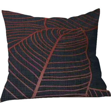 Federa 40x40 cm, 100% cotone, per biancheria da letto, con motivo a foglie moderno. (1/5)