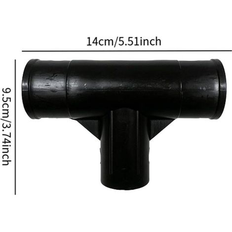 Gartenschlauchadapter für Schwimmbecken, T-Stück, einfache Installation, wasserdicht, robust, auslaufsicher und rostbeständig. (1/4)