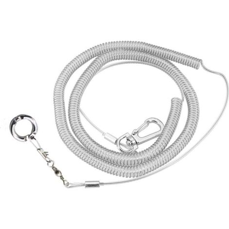 6 m verstellbare Flugleine für Papageien, Nymphensittiche, Wellensittiche und Nymphensittiche (Fußringdurchmesser: 4,5 mm) (1/4)