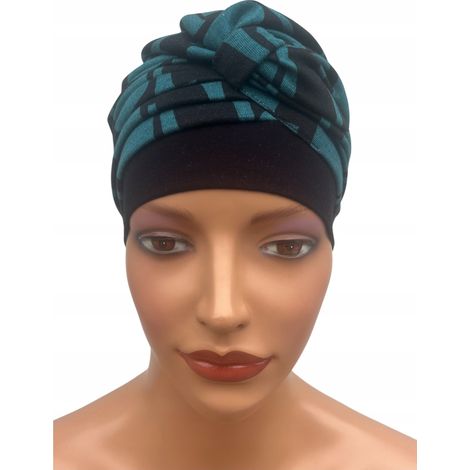 Turban pour femme Ela 453, bonnet en maille chaude, doux et drapé (1/5)