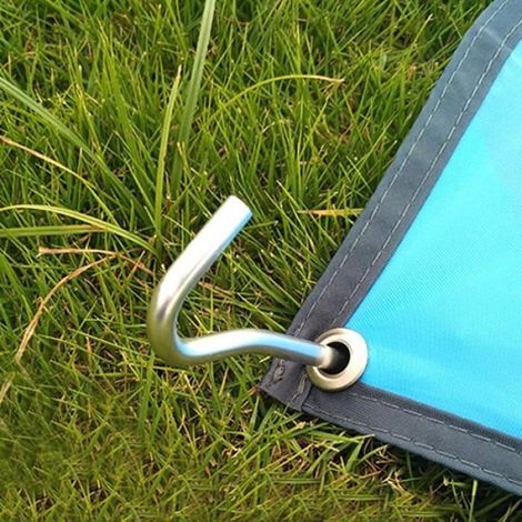 14 Pièces Sardines Piquet, Piquets de Tente en Acier Piquets de Fixation Sol Crochet pour Tente De Camping Jardinage (1/4)