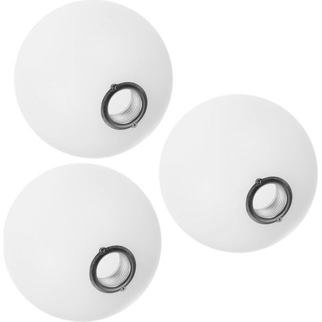jour en verre blanc dépoli 3 pièces pour douille G9 design