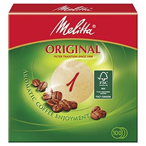 MELITTA 204335 CLASSIC FILTRE À CAFÉ MARRON 100 PIÈCES (1/2)