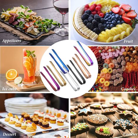 Pincettes À Glace - Acier Inoxydable 18/10 - Pour Seau À Glace Bar À Café Service Alimentaire - Lot De 2 (1/5)