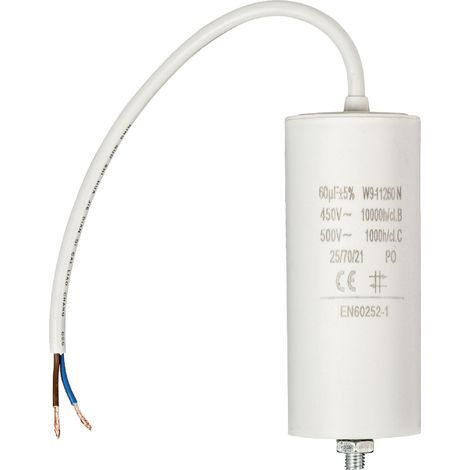 Nedis Fixapart W9-11260N Kondensator Weiß 60µF 450V (1/2)