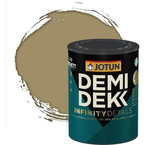 Peinture Bois - JOTUN - Lasure Opaque Satinée - RAL 1020 - Jaune Olive - 0,75L (1/2)