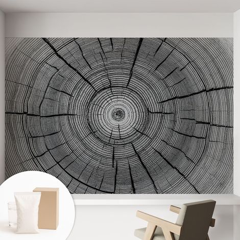 Papier peint intissé classique moderne pour salon et chambre à coucher Décoration rapide avec colle Harmonie forestière 152x104 cm (1/5)