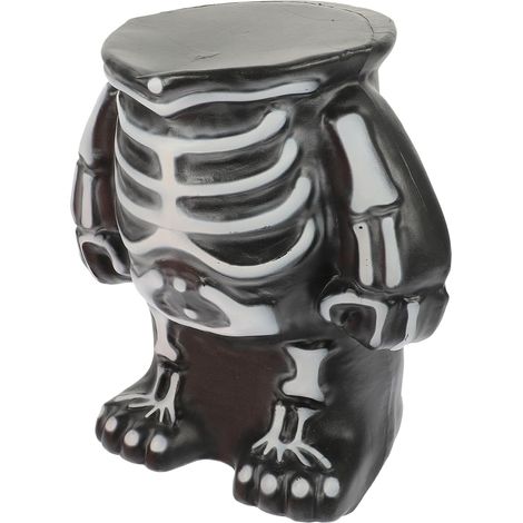Decoración de esqueleto de Halloween, soporte de plástico para pasteles, soporte para bandeja de comida de Halloween (1/5)