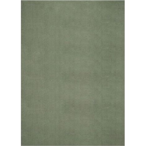 Tapis LYN10 LAVABLE 30°C 60x110 Vert, tapis shaggy uni à longs poils (1/4)