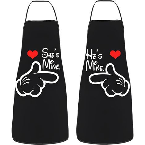 CCYKXA 2-Piece Kitchen Apron Set, Funny and Sexy Novelty Kitchen Apron, Adjustable Humorous Apron, Funny BBQ Apron, Funny Gift for Men and Women (1/5)