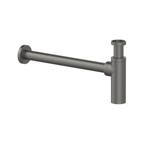 Sifone darredo tondo 1" 1/4 nichel spazzolato opac