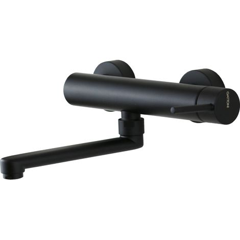 Miscelatore lavello cucina a parete nero opaco Gattoni 1460/14NO Nero opaco (1/2)