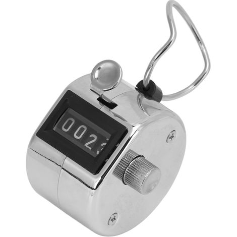 Compteur manuel 4 chiffres avec boîtier métallique pour inventaire et décompte précis (1/5)