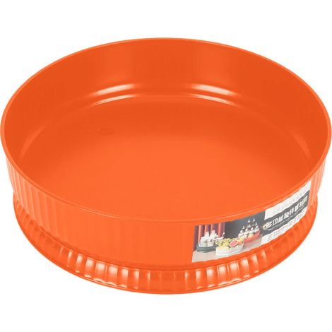Support Rotatif 360° pour Épices, Organisateur de Cuisine Stable et Élégant, Rangement Ménager pour Pots et Condiments, Orange (1/5)