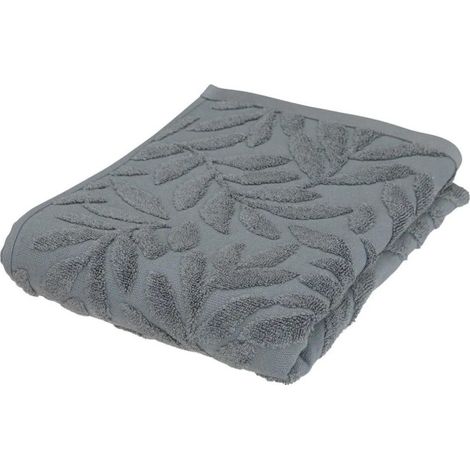 Serviette de Toilette "Tencel" 50x90cm Gris Foncé (1/2)