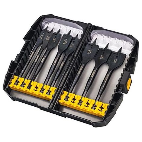 DeWalt DT7943 Extreme Flat Wood Spade Bit Set 8 Piece DT7943B 12mm - 32mm + Case (1/5)