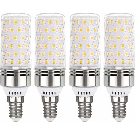 Ampoule E14 LED 12W Blanc Froid 6000K, 1450LM, Équivalent Halogène E14 100W, 360° Lumiere, AC 220V, Ampoule E14 LED pour Éclairage Intérieur, non-dimmable, lot de 4 (1/5)