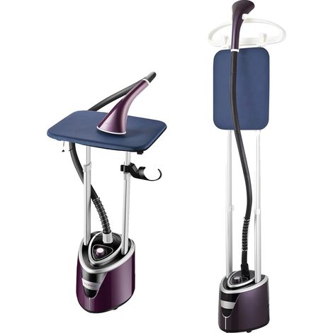 Vaporizador de ropa, 2000 W de potencia, depósito de agua de 2 L, color morado. (1/2)