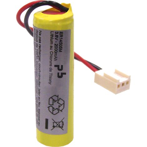 Pile Lithium pour alarme 3.6V 1.8Ah - BATLI04 (1/2)