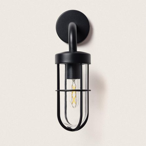 Applique Murale Extérieure Aluminium Logan Noir (1/3)