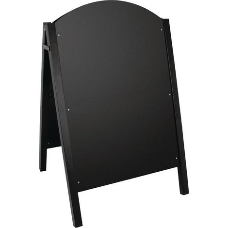 Panneau de trottoir noir structure métallique - Ref CL009 - Olympia (1/4)