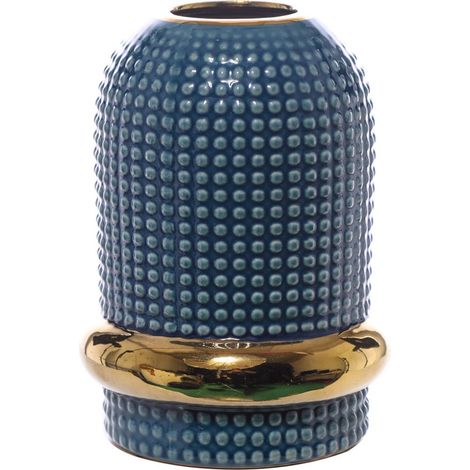 VASO CERAMICA CM.13,5X13,5X19 BLU