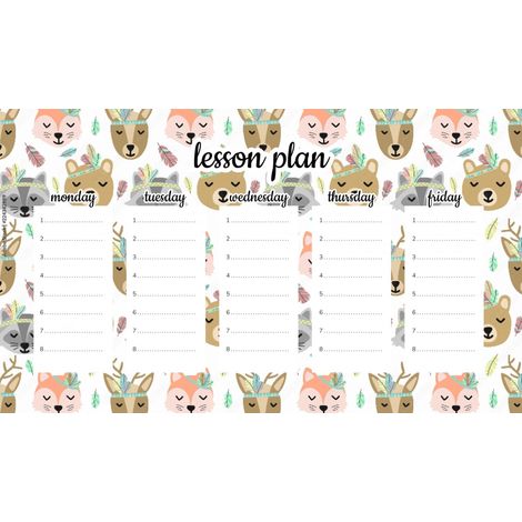 Piano didattico magnetico per bambini sugli animali indiani, 30x17,5 cm