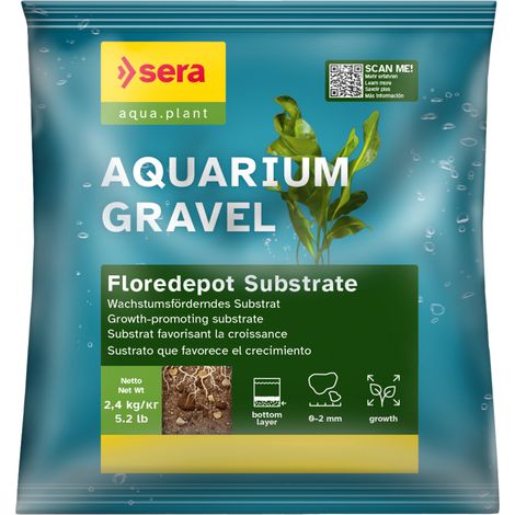 Sera Aquariumgrund Gravel Floredepot Substrate 2,4 kg Kies