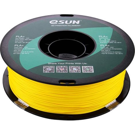 eSUN PLA+ Filament 1.75mm 1000g Yellow