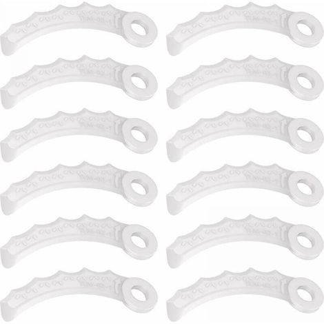 12Pcs Lame en Plastique Compatibilité pour Makita 198383-1 Und 198426-9,Makita DUR189RF Coupe Bordure,UR100DZ,DUR191LZX3,DUR181Z,DUR192LZ,DUR368AZ,DUR369AZ,DUR190UZX3