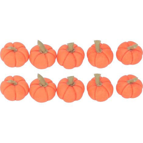 10 mini-citrouilles artificielles 1:12 pour maison de poupée, argile réaliste, décoration miniature fausse récolte pour Halloween, 10 pièces (1/5)