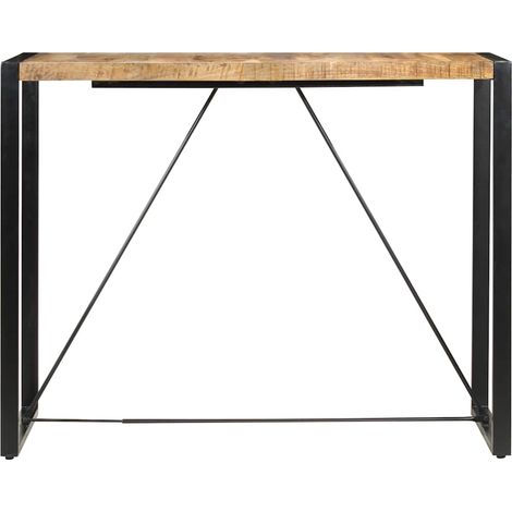 Maison Exclusive - Table de bar 140x70x110 cm Bois de manguier massif (1/5)