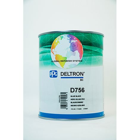 PPG DELTRON D756 BC BLUE BLACK 1 LITER