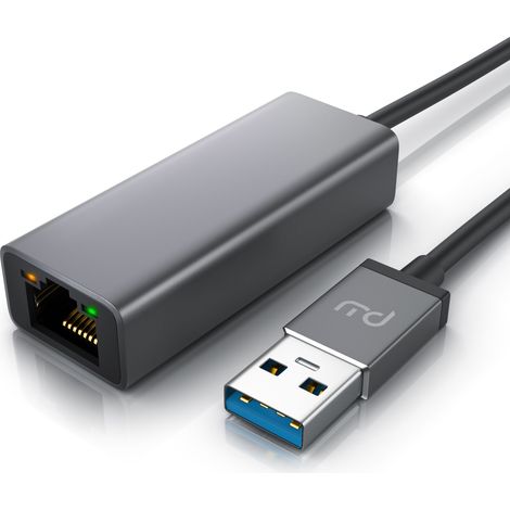 Primewire Netzwerk-Adapter USB Typ A zu RJ-45 (Ethernet), USB 3.2 Netzwerkadapter extern mit Gigabit RJ45 Anschluss (1/5)