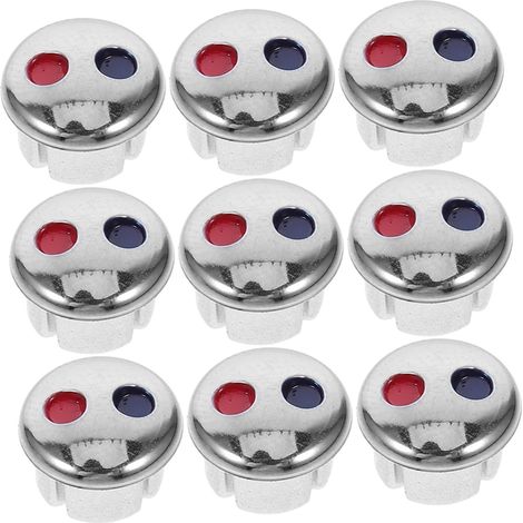Étiquettes PACKOVE pour eau chaude et froide 10 boutons (1/2)