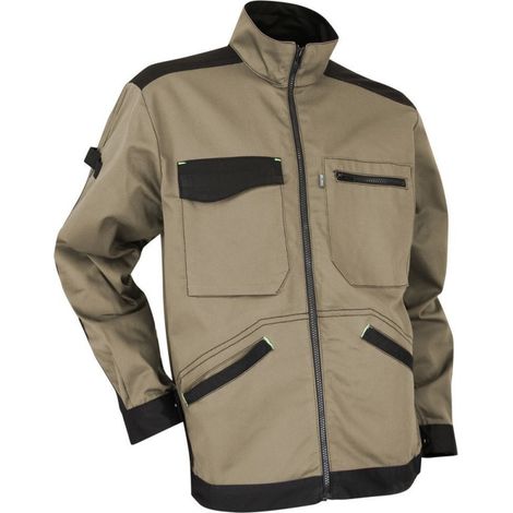 Veste bicolore beige/noir - Taille S - CBA - Couleur Beige - Taille Vêtement S