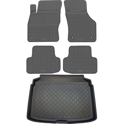Set di tappetini in gomma per auto e tappetino per bagagliaio per Audi A3 8V Sportback dal 02.2013 al 03.2020. (1/5)