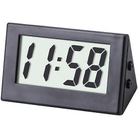 Mini réveil numérique avec affichage LED haute définition, horloge de bureau portable, convient pour la maison, le bureau et les voyages, noir, 2020 cm. (1/5)