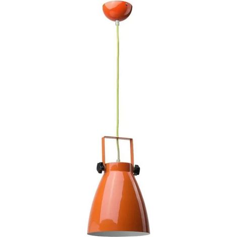 Regenbogen 497011901 - Lampada a sospensione Megapolis Ø21cm - 1 x 60W E27 - Arancione