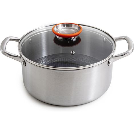 LAGUIOLE CUISSON - Marmite 24cm triplex avec couvercle - "BlackSteel" (1/5)