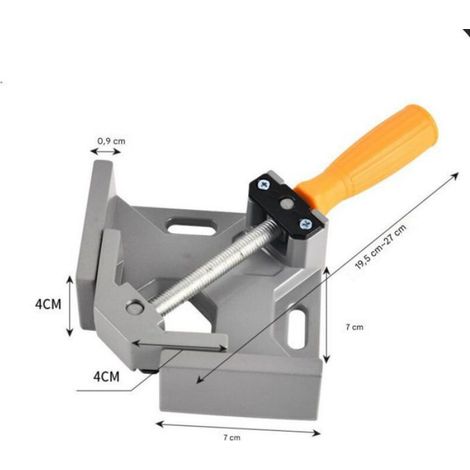 Serre-Joint Angulaire - 90 Degrés - Mâchoire Pivotante Réglable - Pour Menuiserie et Charpente - 2 Pièces (1/4)