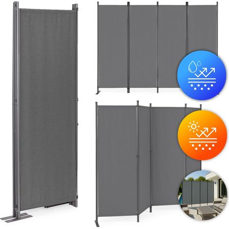 Folding 4-Panel Garden and Room Divider 167x216 cm Grey MultiGarden (1/5)